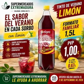 Folleto Supermercados Extremadura Página 4: El sabor - del verano en cada sorbo €1,00