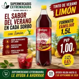 Folleto Supermercados Extremadura Página 4: El sabor - del verano en cada sorbo €1,00
