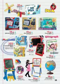 Catálogo DRIM Página 19: Pizarra magica €14,99, Bolígrafo 3D €34,99