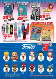 Catálogo DRIM Página 21: Botellas €7,99, Disney Stitch Mochila €29,99