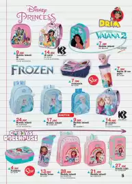 Catálogo DRIM Página 5: Frozen Mochila infantil €24,99, Karactermania 3D mochila €14,99