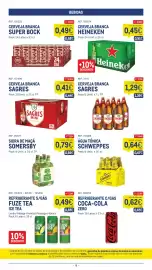 Catálogo Makro semana 33 Página 18: Cerveja branca heineken €0,45, Fuze Tea Ice Tea €0,49