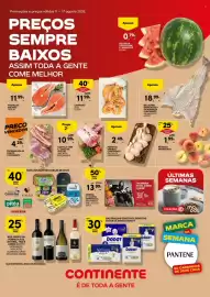 Folheto Continente Bom dia semana 33 Página 1: Melancia tradicional c/sementes intera €0,79