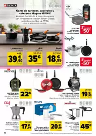 Folleto Carrefour Página 58: Monix - grill €35,00, Chef - cafetera donana €17,99