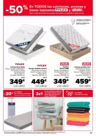 Folleto Carrefour Página 61: Flex - colchon navy multi €349,00, Pikolin - canape abatible floor €459,00