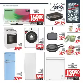 Volantino Deco Iperstore Pagina 41: Akai lavatrice €179,90, Akai congelatore verticale €199,90
