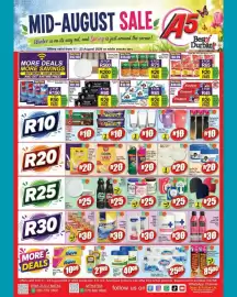 A5 Cash & Carry catalogue Page 1: Skin Clinic Tissue Oil Cream €30,00, Paper Plates 50's Plain €25,00