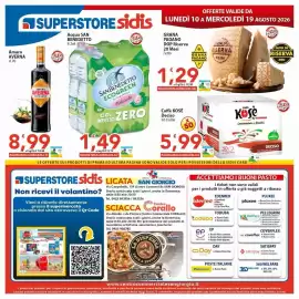 Volantino Sidis Pagina 24: Acqua SAN BENEDETTO ECOGREEN €1,49, Caffè Kose Deciso €5,99