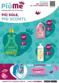 Volantino PiùMe Pagina 1: Home Secrets Pavimenti €2,99, Alba Detersivo Pavimenti €2,49