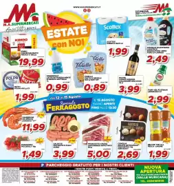 Volantino MA Supermercati Pagina 16: Salsicce macinate di puro suino €3,99, Prosciutto crudo San Daniele affettato €5,00