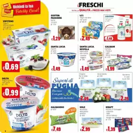 Volantino Mercati Alimentari Pagina 8: Sole nuvoletta mozzarella panetto €2,99