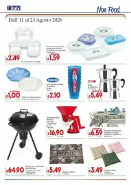 Volantino D'Italy Pagina 12: Set bicchieri acqua in plastica Mamy €2,10, Piatto in plastica Home €1,00