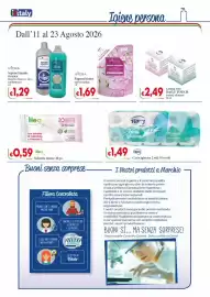 Volantino D'Italy Pagina 14: Florry carta igienica €1,49, Hydra Bagnoschiuma eco ricarica €1,69