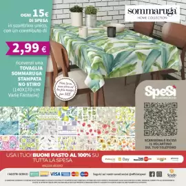Volantino SpeSì Pagina 12: Tovaglia Sommaruga stampata €2,99