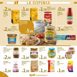Volantino SpeSì Pagina 8: Sacla melanzane filetti €1,68, Valfrutta piselli piccolissimi €1,35