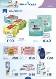 Volantino Bravo Casa Pagina 16: Nice baby salviettine €1,99, Pampers pannolini baby-dry €4,49