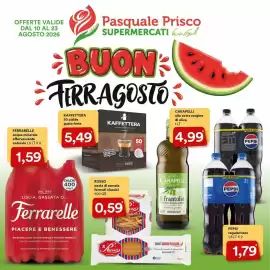 Volantino Supermercati Pasquale Prisco Pagina 1: Kaffettera cialde gusto forte €5,49, Pepsi regular/zero €1,79