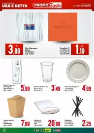 Volantino Centro Cash Pagina 16: Piatto Pian Pulp Decor €4,99, Cannuccia Nera Pla Bio €2,25