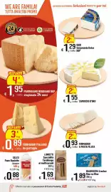 Volantino Famila Superstore Pagina 2: Pane Bauletto bianco Selex €0,88, Galbusera Cracker Riso su Riso €1,89