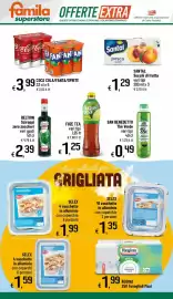 Volantino Famila Superstore Pagina 30: Coca Cola/Fanta/Sprite €3,99, Fuze tea €1,25