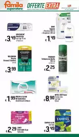Volantino Famila Superstore Pagina 32: Dove Sapone €1,49, Wilkinson Rasoio Xtreme3 Comfort €3,99