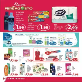 Volantino MerSi Supermercati Pagina 14: Lines Idea €0,89, Vidal Shampoo €0,99