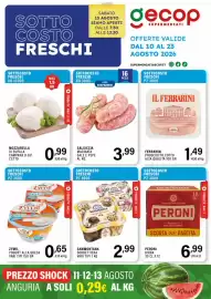 Volantino Gecop Pagina 1: Mozzarella di bufala campana d.o.p. €0,99, Zymil yogurt alla greca €0,65