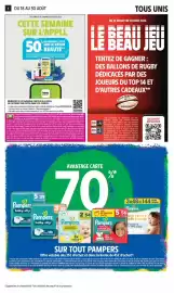 Catalogue Intermarché Contact page 4: Pampers - baby-dry ultra protection 6 x 60 capsules €5,39