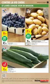 Catalogue Intermarché Contact page 9: Raisin noir €3,49, Concombre €1,59