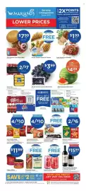Mariano's weekly ad week 33 Page 1: Private Selection Colossal Blueberries €3,99, Lean Cuisine Entrée €10,00