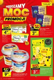 Twój Market gazetka tydzień 33 Strona 2: Margaryna Flora Original €4,99, Masło ekstra Łowickie 82% €3,99