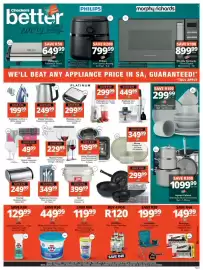 Checkers catalogue Page 9: Ottimo Stainless Steel Cordless Kettle €249,99, Platinum Stick Blender Set €449,99