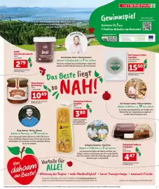 Interspar Flugblatt Seite 7: Geflügelhof Feldkirch Freiland-Eier €4,47, Dorf-Sennerei Schlins Sauerkäse €15,50