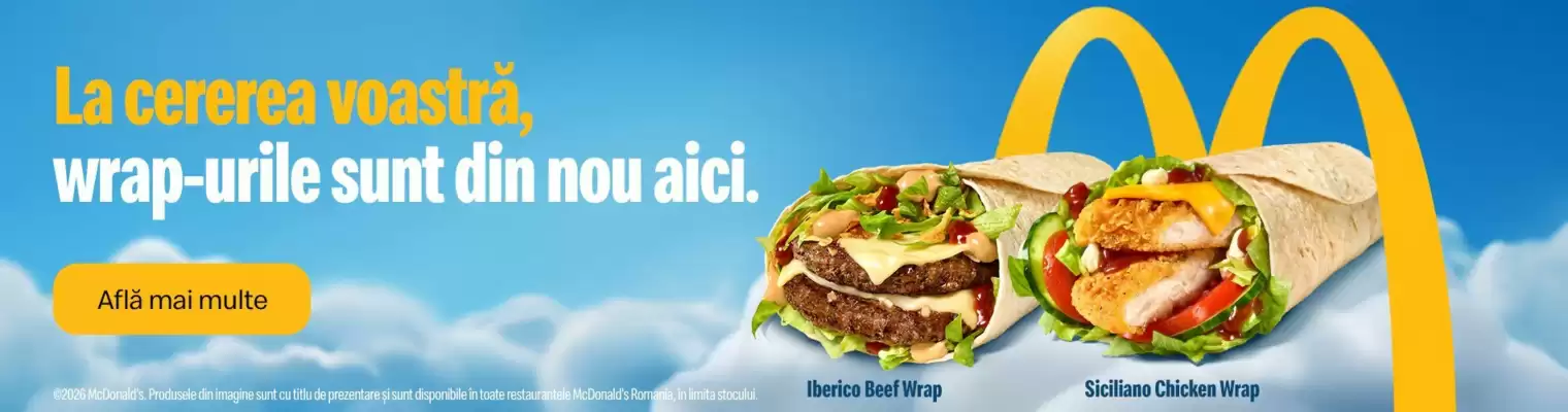 Catalog McDonald's (valid până la 31-08)