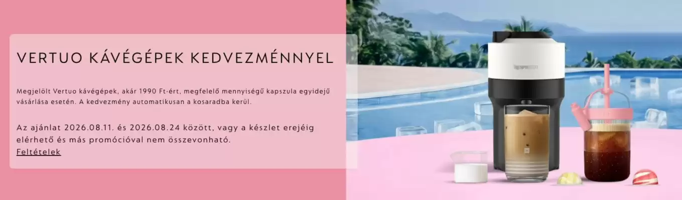 Nespresso akciós újság (érvényes eddig: 24-08)