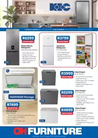 OK Furniture catalogue Page 1: Chest Freezer KCG 575 WH €7.699,00, Bottom Mount Refrigerator KBF 631/2 GR WATER €6.299,00