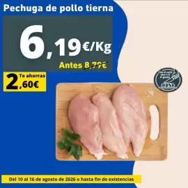 Folleto Tu Trébol Hipermercados semana 33 Página 1: Tennya de pollo €6,19