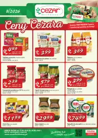 Cezar Delikatesy gazetka Strona 1: Kapsułki do zmywarki Fairy Platinum €74,99, Ogórki konserwowe OT.CO €5,79