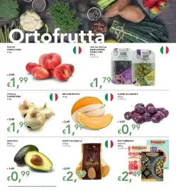 Volantino Migross Supermercati e Market Pagina 2: Melone retato €1,99, Patate Selenella €2,69