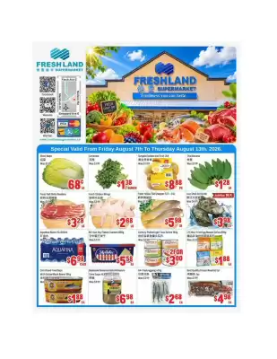 FreshLand Supermarket flyer (valid until 13-08)