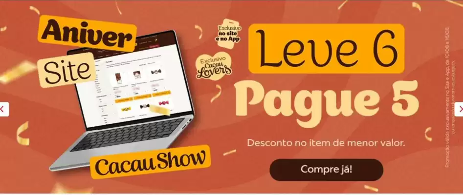 Cacau Show (válido até 18-08)