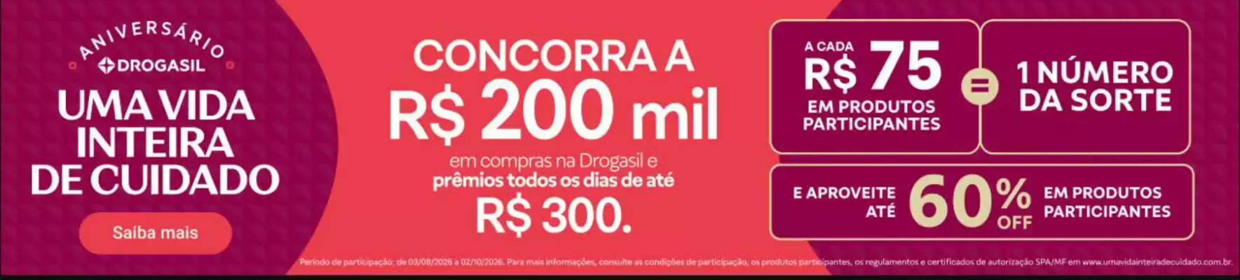 Drogasil (válido até 18-08)