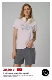 4F gazetka tydzień 33 Strona 11: T-shirt regular z nadrukiem damski 4F €39,99