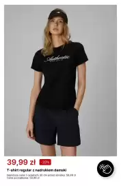 4F gazetka tydzień 33 Strona 2: T-shirt regular z nadrukiem damski 4F €39,99