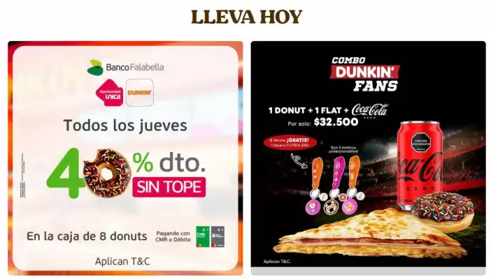 Dunkin Donuts (válido hasta 13-08)