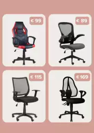 Euroshop folder Pagina 11: Game chair €99,00, Kantoorstoel €89,00