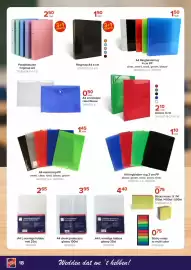 Euroshop folder Pagina 18: A4 sheet protectors €3,95, Pastelkleuren ringmap A4 €2,50