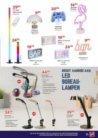 Euroshop folder Pagina 31: Tafellamp game over €20,95, Bureaulamp €34,95