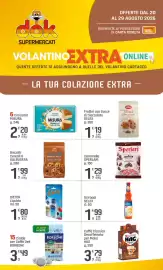 Volantino Supermercati Dok Pagina 21: Cornetti Classici Misura Privolat €2,20, Frollini con Gocce di Cioccolato SELEX €1,19