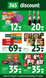 Coop 365 tilbudsavis uge 33 Side 1: Taffel chips eller Lays Bugles* €12,00, Ribeña €20,00
